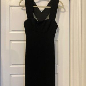 BCBG Crepe, black, full length dress